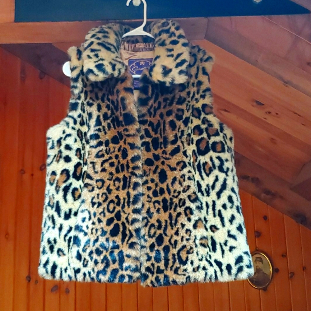 Leopard fashion vest